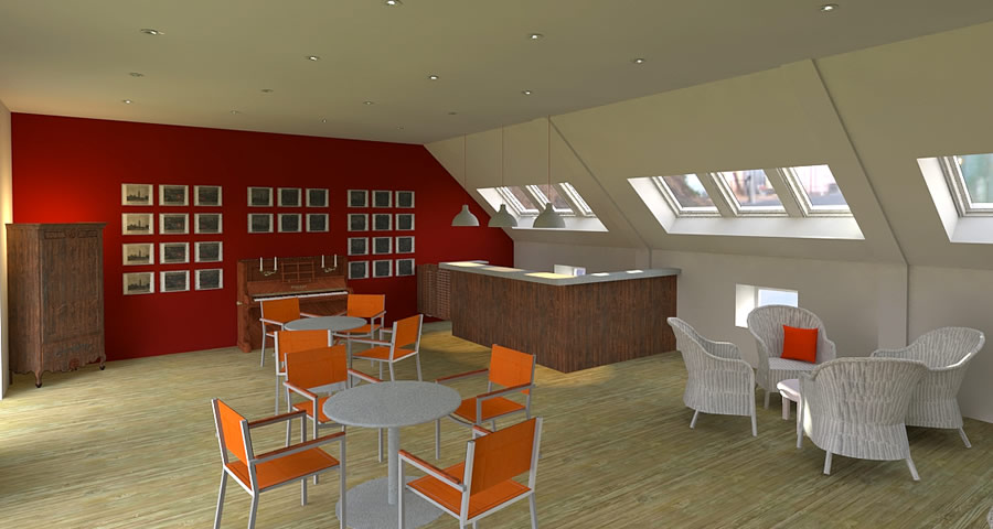 Rénovation EHPAD de la Maison Ferrari - projet de l'espace bar