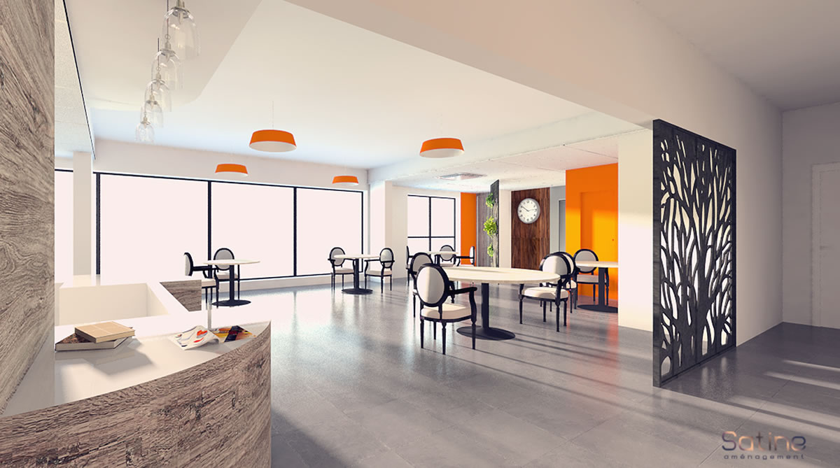 Rénovation EHPAD de l'Union Belge - projet de la salle à manger